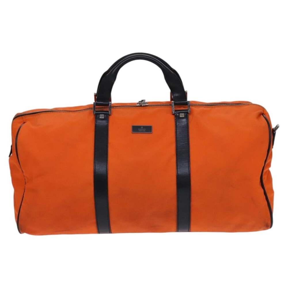 Gucci Nylon Boston Bag Orange